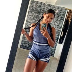 Fashionable Model Alexandra Ramirez Mirror Selfie