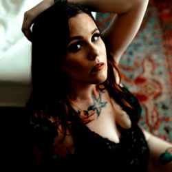 Seductive Model in Lingerie Pose