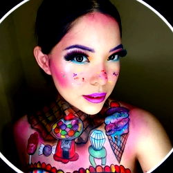 Vibrant and Colorful Makeup Art