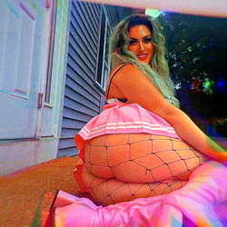 OnlyFans Model Dirtylittledevil in Pink Lingerie