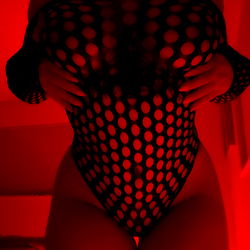 Stylish Model Rosie's Red-Tinted Photoshoot