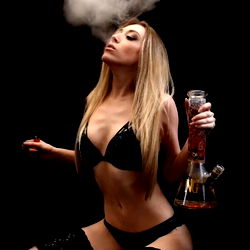 OnlyFans Ariya Maree in a Smoke-Filled Room