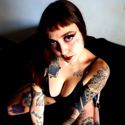 CryBaby: A Tattooed Beauty in a Boudoir Mood