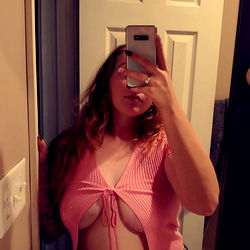 Charlot Mae in Pink Ribbed Tank Top