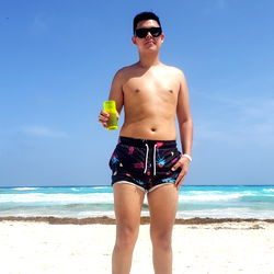 Andreslive Model Posing on Beach