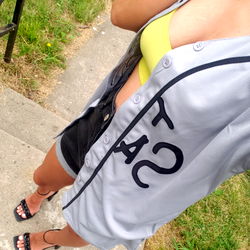 Mixedbabex Sharing Her Outfit Details and Posing for a Selfie