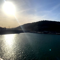 Serene Sunset Over Harbor from Deck