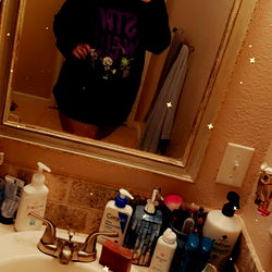 Annabear in Bathroom Mirror