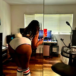 Social Media Post with Model AngelicBlack