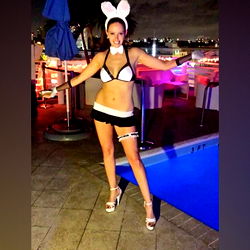 Adorable Bikini Model Adrina Drake at a Pool Party