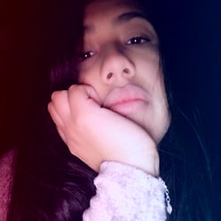 Sultry Selfie of a Lady Lion in the Spotlight