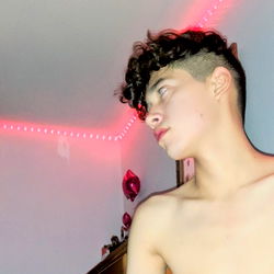 Aesthetic and Youthful Model in the Background