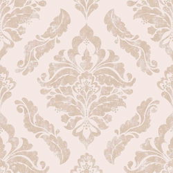 Elegant Pink and Gold Flowered Wallpaper