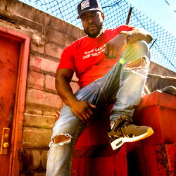 King Ramses Striking a Pose in Urban Setting