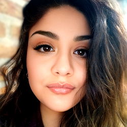 Fashionable Woman Smiling with Elegance