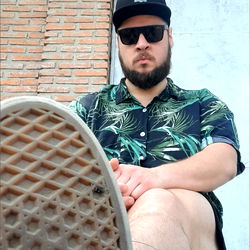 A Man's Relaxed Moment