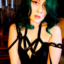 Model in Black and Silver