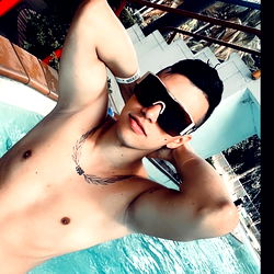 Trendy Swimsuit Model Taking a Relaxing Dip