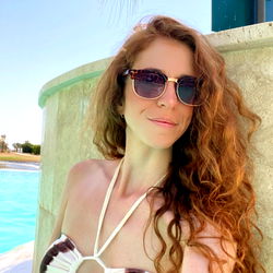 Beach-Themed Swimsuit Model Quinn