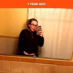 Amelia Eddy Poses for Selfie in Bathroom