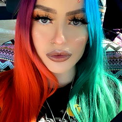 Colorful Hair Transformation Photo