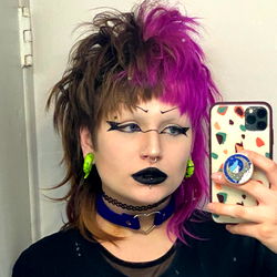 Modern Emo Vibes with Colorful Hair and Piercings