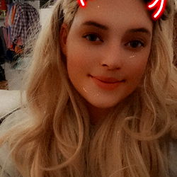 Long Blonde Hair with Bow