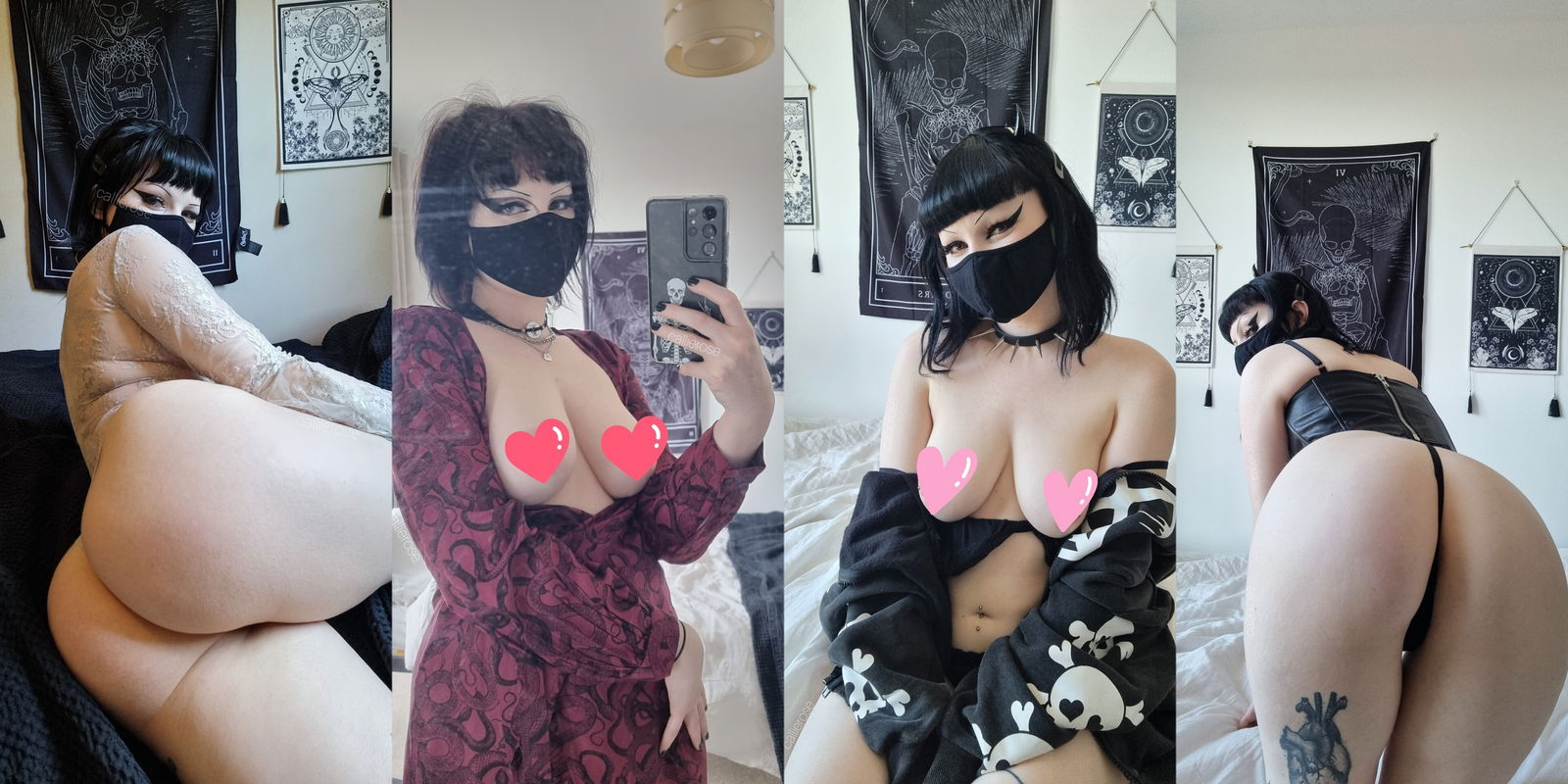 𝕮𝖆𝖑𝖑𝖎𝖊 💀 Alt/Goth Babe 🖤🤍 photo