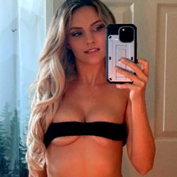 Stylish Onlyfans Model in a Black Bikini