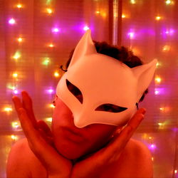 OnlyFans Model in Cat Mask