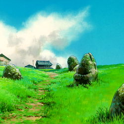 Stunning anime-inspired landscape with character model, em ❤