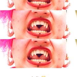 Model Photo: Demon_Mistress's Vampire Smile Collection