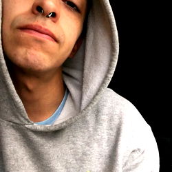 Alejandro Sebastian, a young individual with a hoodie