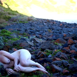 A Nude Model in a Forest Setting