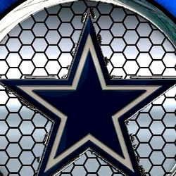 Dallas Cowboys Emblem with Honeycomb Design
