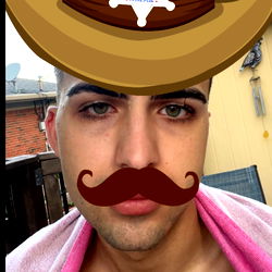 Alek in a Cowboy Hat with Stache and Mustache, Aging Handsomely