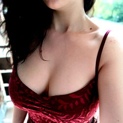 Annabelle, a stunning OnlyFans model in red