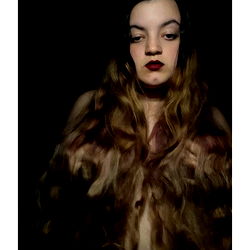 Aesthetically Pleasing Model Shot in Black and White with Long Hair