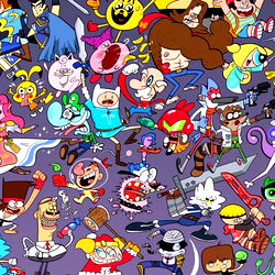 Vibrant and Colorful Cartoon Characters