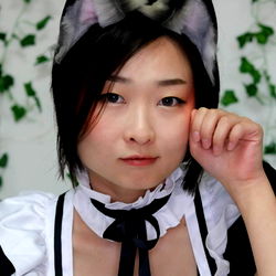Aly Sprout in a Cat Ear Headband