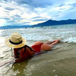 Beautiful Beach Scene with OnlyFans Model