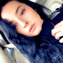 Sophisticated Model in the Car