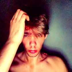 Jensi123's Intense Expression in OnlyFans Model Photo