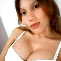 Luna Amorim, Brazilian Model in White Tank Top