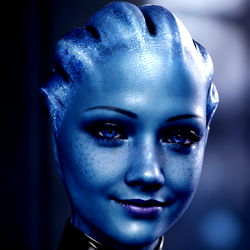 Futuristic Female Alien Character