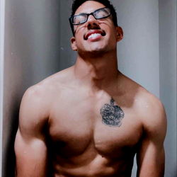 Fit and Muscular OnlyFans Model Adrian in Gym