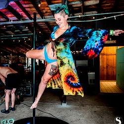 Aerial Dance Performance at a Bar