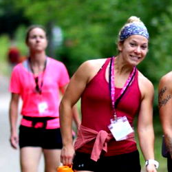 Four Women in Outdoor Fitness Gear, Midwestern U.S.