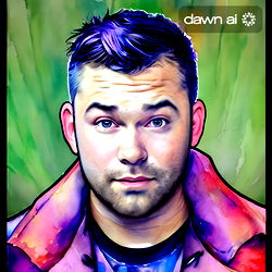 Vibrant Illustration of Austin, the Musician