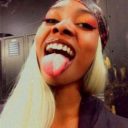 Paris on Instagram, a Model with Tongue Out